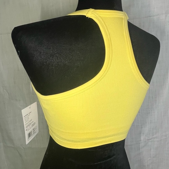 NWT JOCKEY SEAMFREE JERSEY RIBBED SPORTS BRA, LEMON DROP🍋 - Picture 9 of 11